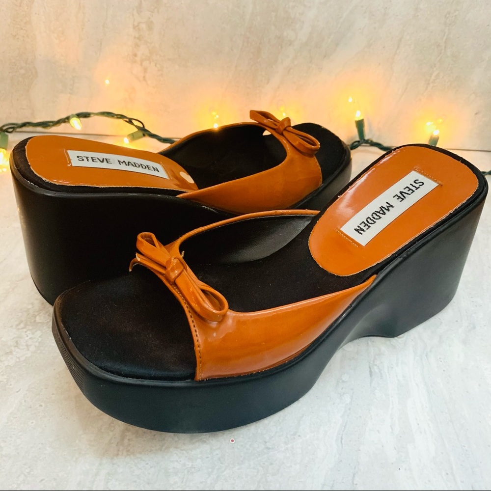 ✧⋆Y2K Steve Madden✧ Square Toe Chunky Platform Sandal